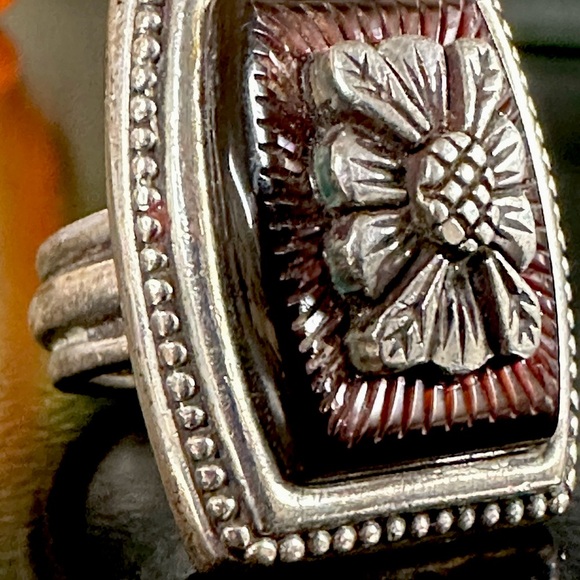 Authentic Sterling Silver Mother of Pearl Stephen Dweck Ring